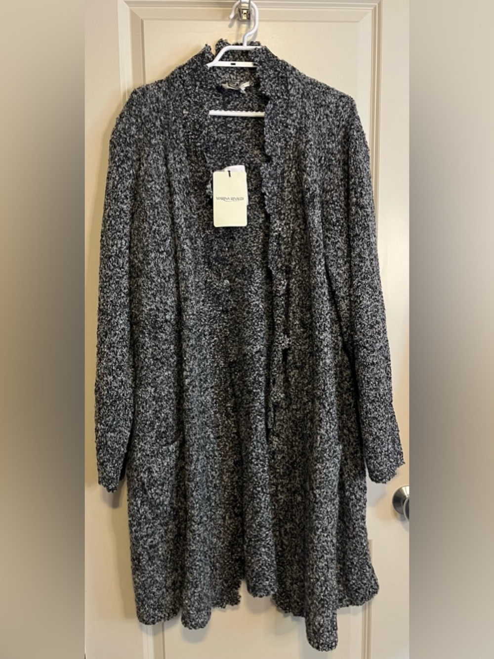 Marina Rinaldi NWT Alpace Bkend Madesimo Cardigan Sweater Size XL